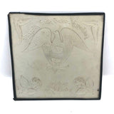 Liberty Truth Justice Equality, Antique Framed Cut Paper Eagle with Arrows