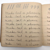Norman Jones' 1909 Penmanship Practice Notebook