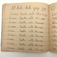 Norman Jones' 1909 Penmanship Practice Notebook