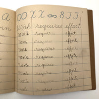 Norman Jones' 1909 Penmanship Practice Notebook