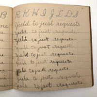 Norman Jones' 1909 Penmanship Practice Notebook
