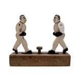 Push Button Antique Mechanical Boxing Figures Toy