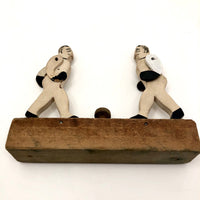 Push Button Antique Mechanical Boxing Figures Toy
