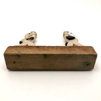 Push Button Antique Mechanical Boxing Figures Toy