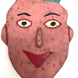 Fabulous Old Folk Art Large Jumping Jack Circus Clown