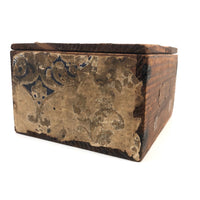 R & M Pell's 1841 Wallpapered Draughts Box from the Duke of Grafton