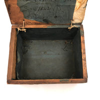 R & M Pell's 1841 Wallpapered Draughts Box from the Duke of Grafton