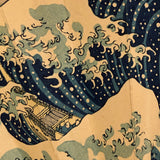 Japanese Sensu Hand Fan with Hokusai's "The Great Wave Off Kanagawa"