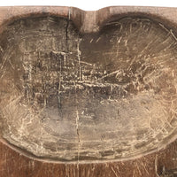 Wonderful OId Folk Art Ashray with Carved Recess for Pipe