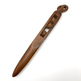 Beautifully Carved Antique Hanging Ball in Cage Whimsy (Letter Opener?)