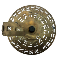 Old Brass Turning Stencil Wheel
