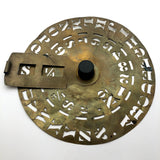 Old Brass Turning Stencil Wheel