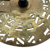 Old Brass Turning Stencil Wheel