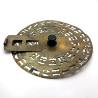 Old Brass Turning Stencil Wheel