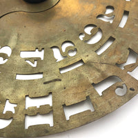 Old Brass Turning Stencil Wheel