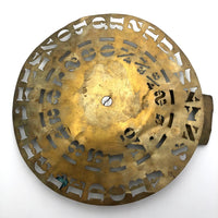 Old Brass Turning Stencil Wheel