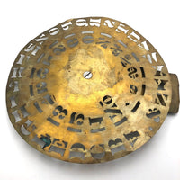 Old Brass Turning Stencil Wheel