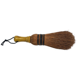 Straw Whisk Brush with Yellow Painted Wood Handle