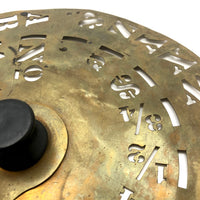 Old Brass Turning Stencil Wheel