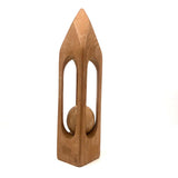 Sculptural Tall 1986 Ball in Cage Whimsy by John Coppess