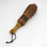 Straw Whisk Brush with Yellow Painted Wood Handle