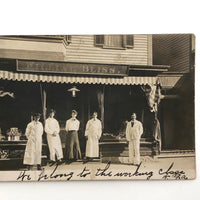 William Bliss Store and Shopkeepers, "We Belong to the Working Class," RPPC, 1906