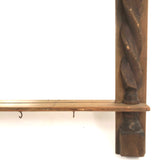 Lovely Old Carved Pine Wall Mounting Parlor or Shaving Mirror
