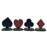 Vintage Wooden Playing Card or Place Card Holders, or Trumps Markers