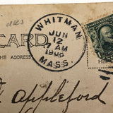 William Bliss Store and Shopkeepers, "We Belong to the Working Class," RPPC, 1906