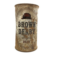 Brown Derby 1950s Flattop Lager Beer Can