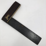 Lovely Old Brass and Wood Carpenter's Square