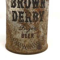 Brown Derby 1950s Flattop Lager Beer Can