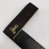 Lovely Old Brass and Wood Carpenter's Square