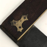 Lovely Old Brass and Wood Carpenter's Square