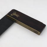 Lovely Old Brass and Wood Carpenter's Square