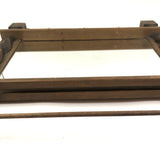 Lovely Old Carved Pine Wall Mounting Parlor or Shaving Mirror