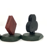 Vintage Wooden Playing Card or Place Card Holders, or Trumps Markers