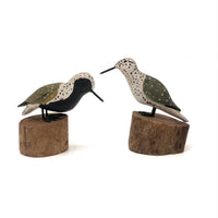 Lovely and Delicate Pair of Maine Folk Art Pipers