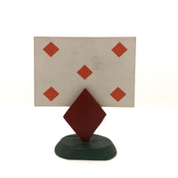 Vintage Wooden Playing Card or Place Card Holders, or Trumps Markers