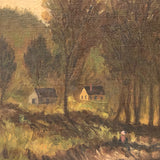 19th Century Oil on Canvas River Landscape