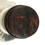 1920s Folk Art Ship in a Bottle Whimsy with Village, Signed B. Nielson