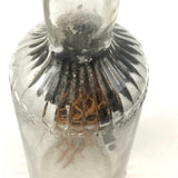 1920s Folk Art Ship in a Bottle Whimsy with Village, Signed B. Nielson