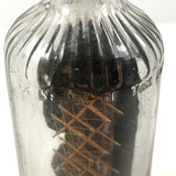 1920s Folk Art Ship in a Bottle Whimsy with Village, Signed B. Nielson