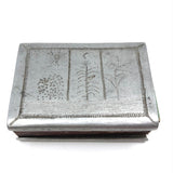 Trench Art Matchbox Cover with Heart-Shaped Lock, Corn, Wheat, Sun, Moon, etc!