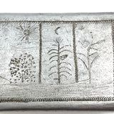 Trench Art Matchbox Cover with Heart-Shaped Lock, Corn, Wheat, Sun, Moon, etc!