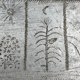 Trench Art Matchbox Cover with Heart-Shaped Lock, Corn, Wheat, Sun, Moon, etc!