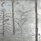 Trench Art Matchbox Cover with Heart-Shaped Lock, Corn, Wheat, Sun, Moon, etc!