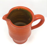 Mid-Century Orange Glazed Signe Northroup Danish Studio Pottery Pitcher
