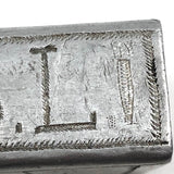 Trench Art Matchbox Cover with Heart-Shaped Lock, Corn, Wheat, Sun, Moon, etc!