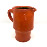 Mid-Century Orange Glazed Signe Northroup Danish Studio Pottery Pitcher